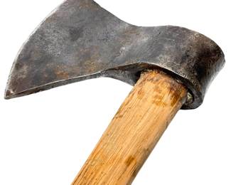 Lot of 2 Vintage Hand Forged Hatchets Axe H&P Hatchet