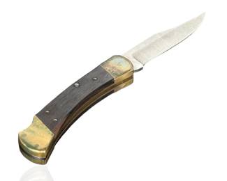 Vintage Buck 110 Folding Knife in case