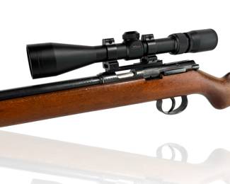 JG Anschutz .22 LR Rifle With Nikon SA 3-9x40 Scope Germania Waffenwerk AG Zella Mehlis