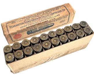 Vintage Remington .401 Self Loading Rifle Ammo UMC 401-200 Ammunition