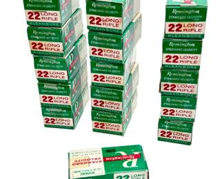 800 Rounds Remington Kleanbore 22 Long Rifle Ammunition 6122 Vintage Collectable .22LR