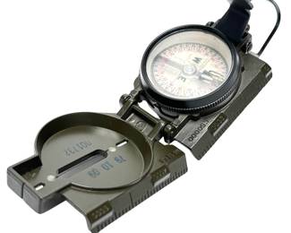 1978 Vintage US Military Compass Magnetic NSN 6605-00-151-5337 Stocker & Yale