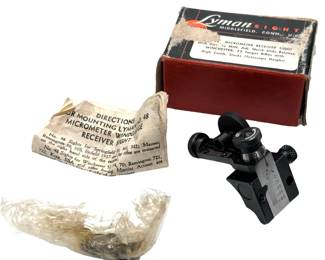 Vintage Lyman 48FH Receiver Sight Winchester 52 Target Rifles