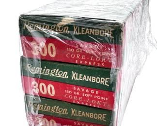60 Rounds Vintage Collectable Remington Kleanbore Express 300 Savage Ammunition 7030 Ammo