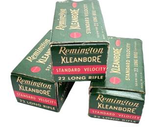 150 Rounds Remington Kleanbore 22 Long Rifle Ammunition 6122 Vintage Collectable .22LR