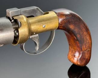 Antique "Pepperbox" Four-Shot .36 Caliber Black Powder Cap and Ball Percussion Revolver
