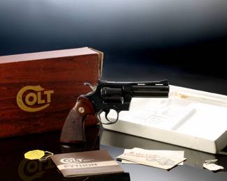 Colt Python .357 Magnum Revolver 4in Barrel CAT. I3640 Blue