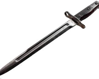 US 1900 U.S. Krag Rifle Bayonet with Scabbard