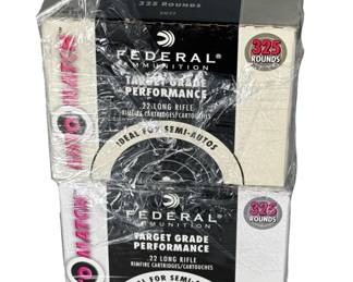650 Rounds Federal .22 Long Rifle Target grade Ammo Auto Match .22LR Ammunition