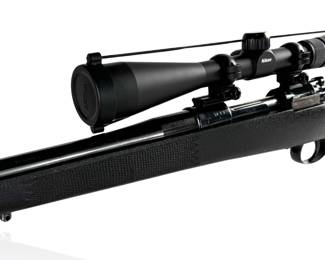 C.W. Olson Gewehr Mauser Model 98 6mm Remington Bolt Action Rifle With Nikon AR113 4-12x40 Scope