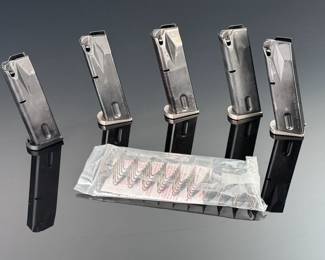 Lot of 5 Beretta Factory Original 10 round 9mm Magazines 92F PB CAL. 9 PARA MADE IN ITALY