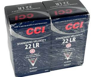1000 Rounds CCI .22 Long Rifle Ammo 22LR Standard Velocity Ammunition 40gr