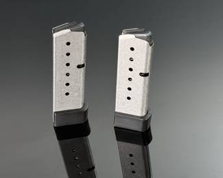 Lot of 2 Kahr Arms 380-7 7 Round Magazines With Grip Extension P380 P-380