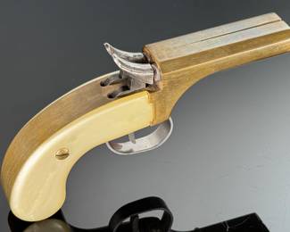 CMC Double Barrel Snake Eyes .36 Cal Black Powder Percussion Pistol Black-Powder Derringer