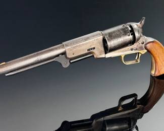 Vintage Italian Colt 1847 Walker .44 Cal Replica Percussion Revolver ASM