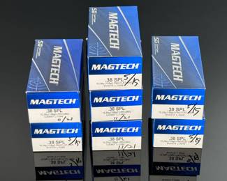 Lot of 7 Magtech Ammunition .38 Special 158 GR FMJ-Flat Ammo Spl 350 Rounds 38P