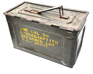 Lot of 3 Vintage US Military Ammunition Boxes Ammo Box Lot