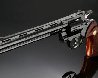 Colt Python .357 Magnum Revolver 8in Barrel Cat. I3680W Blue