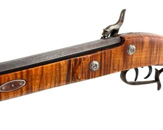 Custom Percussion Rifle Flintlock Muzzleloader Black Powder Hawken