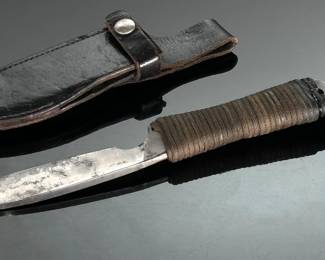 Vintage Paracord Wrapped Handle Knife