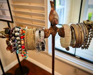 Jewelry - gold, sterling, pearls, Gucci watch, Christian Dior earrings, and vintage and newer pieces