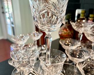 Nachtmann Bleirkristall crystal wine glasses, cordials, whiskey glasses, and more from Bavaria/Germany
