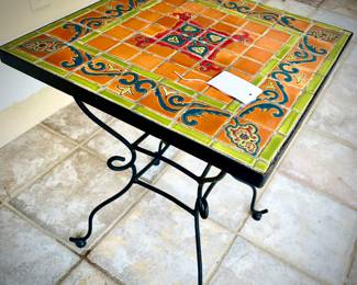 Mosaic patio end table