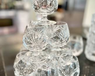 Nachtmann Bleirkristall crystal wine glasses, cordials, whiskey glasses, and more from Bavaria/Germany