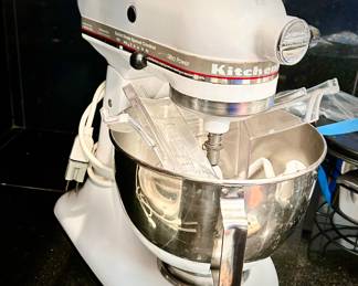 KitchenAid mixer with attachments
