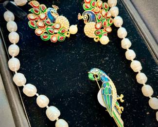 Jewelry - gold, sterling, pearls, Gucci watch, Christian Dior earrings, and vintage and newer pieces