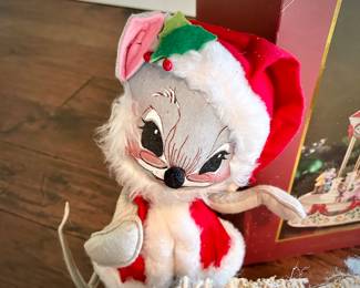 Tall Annalee Christmas mouse 