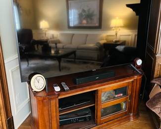 Large screen 75” TV and stand