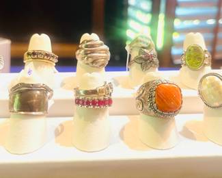 Gold and silver rings