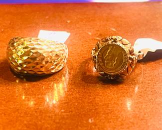 14k gold rings