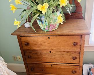 Primitive chest with mirror