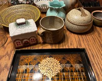 Pottery, MCM tray