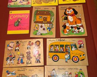 Vintage wood puzzles