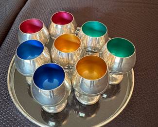 Gorham Sterling cordials set