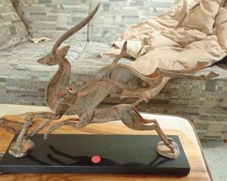 RUNNING ANTELOPE BRONZE
