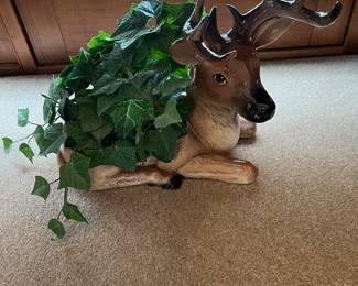 Ceramic deer planter 
