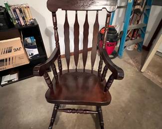 Rocker w Eagle pressed back
