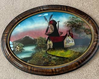 Reverse painting pitcher 