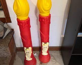 Christmas candle blow molds 