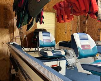 Inside Sea Nymph boat 
