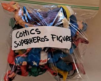 Vintage Comic Superhero Action Figures 