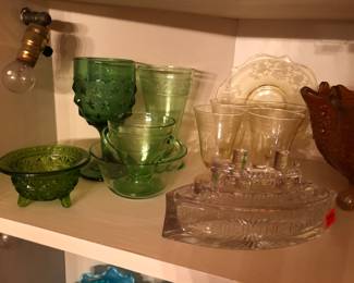 Green Depression Glass