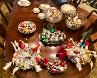 Mercury Glass Christmas Ornaments 