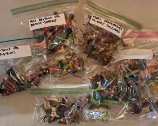 Vintage Iron British Guards & Rebel Mercenaries Military Soldiers 