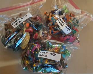 Vintage Teenage Mutant Ninja Turtles Action Figurines 