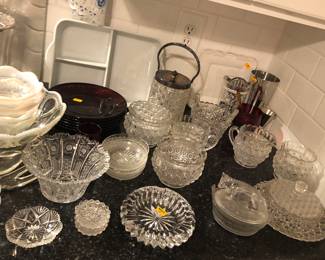 Antique Pressed Glass